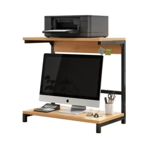 Desktop Storage Rack Computer Printer Desk Stand Shelf Table Desktop Support Holder Office Gamer Bookshelf Furniture Organizer - Image 2
