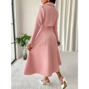 Winter New French Women's Professional Suit Jacket Dress Two-piece Set High-quality Socialite Temperament Dress Evening Dress - Image 6