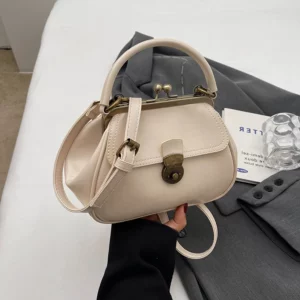 Brown New Trendy Solid Color Women Crossbody Bag Spring Luxury Design Lady Party Satchels Female Fashion One Shoulder Bag - Image 4