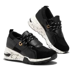 Autumn and Winter Sales of High Quality Wedges Matching Color Casual Shoes Thick Soles Lace-up Women's Single Shoes Large Size - Image 3
