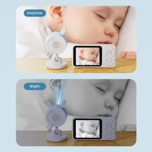 DANMINI new 3.5 "RGB night light baby monitor with night vision temperature detection voice intercom baby nanny security camera - Image 5