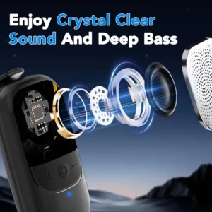 Wearable Mini Bluetooth Speaker Clip-On Wireless Portable Speakers Built-in ENC Mic Hands-free Call For Work Outdoors - Image 3