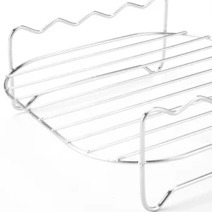 Outdoor grill set with skewers square air fryer grill steamer stainless steel barbecue bracket - Image 3