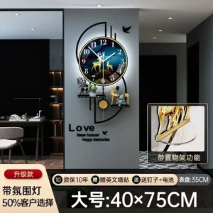 Modern Digital Wall Clock 3D Nightlight Silent Electronic Creative Wall Clock Jump Second Home Decoration - Image 4