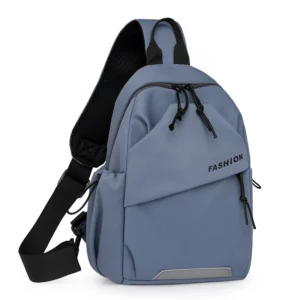 1piece fashion nylon messenger bag,unisex chest bag,adjustable shoulder strap,zipper closure,suitableforoutdoor,sports,commuting - Image 3