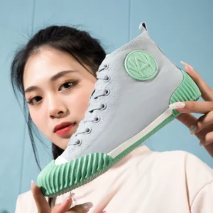 High Top New Style Women Sneakers Fashion Concise Canvas Shoes Trend Youth Skateboarding Shoes Comfortable Women Vulcanize Shoes - Image 1
