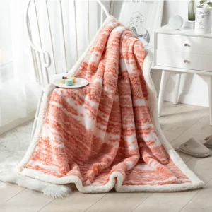Cotton Velvet Winter Blanket Warm Jacquard Double-Sided Thickened Lambskin Blankets Comfortable Soft Multifunctional Blankets - Image 6