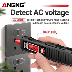 ANENG VD807 One-word Induction Portable 50/60Hz Smart Electric Pen Tester NCV Sensor AC 12-300V Non-contact Wire Detector Tools - Image 2