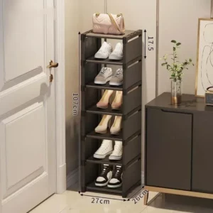 Multi Layer Shoe Rack Storage Rack, Shoe Rack Storage Rack, Space Saving, Wall Corner Stackable Shelves, Adjustable Storage Cabi - Image 4