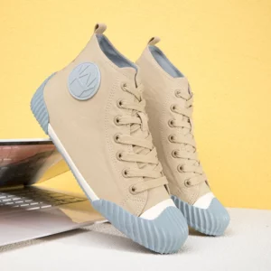 High Top New Style Women Sneakers Fashion Concise Canvas Shoes Trend Youth Skateboarding Shoes Comfortable Women Vulcanize Shoes - Image 3
