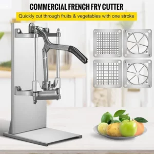 Commercial French Fry Cutter with 1/2″ 1/4″ and 3/8″ Blade Easy Dicer Chopper 6/8-wedge Slicer Lemon Potato Cutter - Image 2