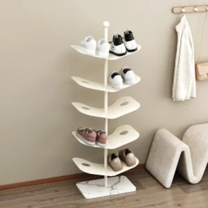 Modern Entryway Shoe Rack Space Saving Shoe Organizer Cabinet for Hallway/Living Room Slim Multilayer Shoe Shelf - Image 5