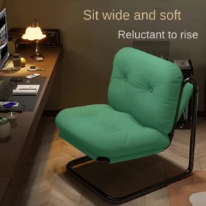 Sofa Small-sized Living Room Bedroom Corduroy Single Sofa Chair Leisure Reading Suspended Design Backrest Chair Couch Furniture - Image 1