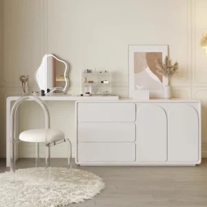 Girls Dressing Makeup Vanity Table Vanity Table Stand Bedroom Desk Vanity Table Drawer Storage Coiffeuse De Chambre Furniture - Image 6