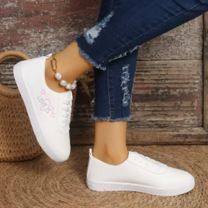Women Sneakers New Comfortable Outdoor Summer Flats Shoes Fashion Lightweight Concise Vulcanized Shoes Women Zapatos De Mujer - Image 2