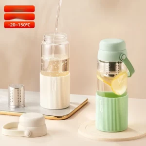 520ML Drinkware Transparent Glass Cup Kitchen Coffee Mug With Lid Scented Tea Filterate Water Bottle Coffeeware Teaware - Image 3