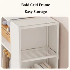 Ventilation Grille Clothes Wardrobe Closet Open Closets Plastic Outdoor Wardrobe Armable Toys Dress Organizer Furniture Dressers - Image 5
