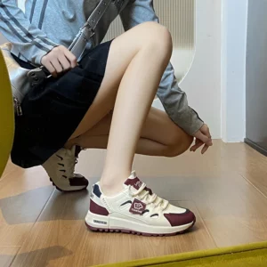 Agam sports shoes women 2025 new lightweight soft soles not tired feet Dad shoes students leisure running shoes - Image 5