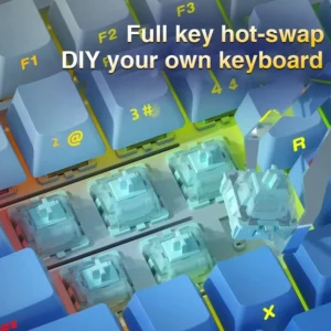 AULA F108 Keyboard 100% Layout 1K Polling Rate Mechanical Gaming Keyboard Hot Swappable Linear Switch with Macro Software - Image 4