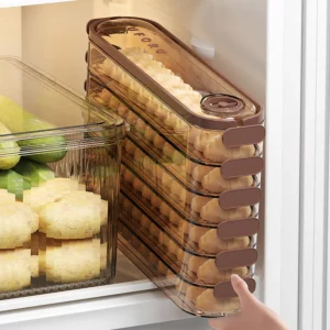 UFORU Household food grade kitchen refrigerator slot storage box multi-layer non-stick bottom quick-frozen preservation box - Image 4