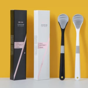 Tongue Cleaner Brush Reusable Oral Cleaning Scraper Oral Breath Multicolor Brush Care Tool Tongue Bad Hygiene Care Removal - Image 1