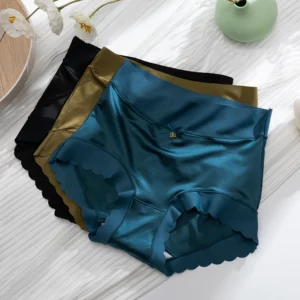 Silk Panties Nice Briefs Soft Underwear Women's Mid rise Elegance Girls Sexy Lingerie - Image 2