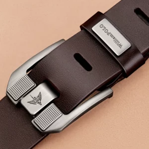 Luxury Men's Belt Leather Fashionable Cowboy Pin Buckle Dress Belts - Image 2