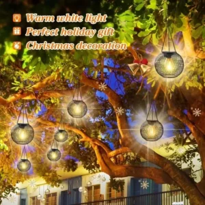Solar Lantern Outdoor, Solar Lights for Outside Decorative Outdoor Hanging Lights Waterproof Solar Lanterns, yard garden lamp - Image 2