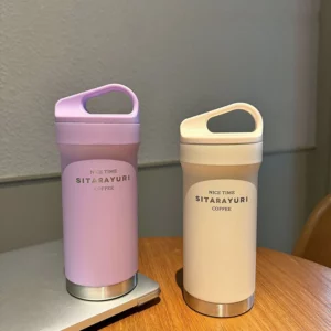 SITARAYURI 420ML Simple Thermos Bottle For Coffee Stainless Steel Insulation Tumbler Portable Camping Car Travel Coffee Cup New - Image 1