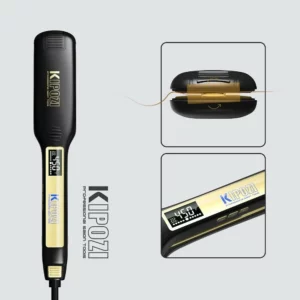 KIPOZI Professional Titanium Flat Iron Hair Straightener with Digital LCD Display Dual Voltage Instant Heating Curling Iron - Image 4