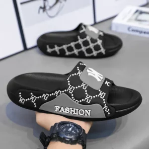 Men's Genuine Leather Sandals Luxury Slippers Walk Around Home House Slippers Man Summer Shoes 2025 Super Copy Shoes Slipers - Image 3