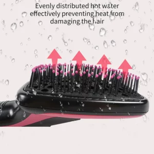 Hot Sale One Step Hair Comb Negative Ion Hair Dryer Brush Curling Straight Wet And Dry Straight Curler Hot Air Comb - Image 4