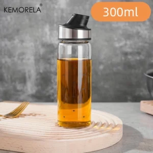 KEMORELA 1/3PCS Oil Bottle Olive Oil Glass lecythus Dispenser Drip-Free Automatic Opening And Closing Seasoning Bottle Bottle - Image 4