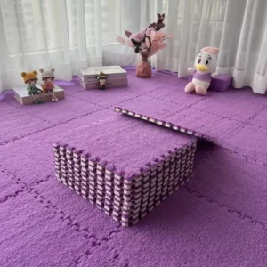 4-20 Pieces Baby Plush Activity Mat EVA Foam Soft Play Mat Reusable BPA Free Washable Childproof Play Mat Baby Toy - Image 3