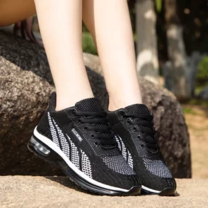 Women Running Shoes Ladies Breathable Sneakers Mesh Tennis Women's Sports Shoes Outdoor Lace Up Training Shoes - Image 5