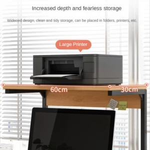 Desktop Storage Rack Computer Printer Desk Stand Shelf Table Desktop Support Holder Office Gamer Bookshelf Furniture Organizer - Image 5
