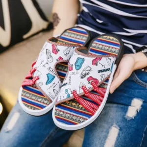 Sandals Man Beach Slippers for Men Eva Canvas High Quality Shoes Fashion Cheap Liquidation Elegant Designer Luxury Low Price Pvc - Image 1