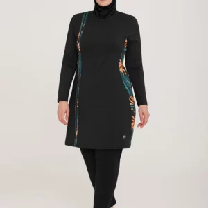 3PCS Thin Style Sporty Muslim Swimwear Burkini Women Modest Swimsuit Bathing Suit Hijab Top Pant (No built-in Bra) - Image 3