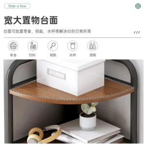 Triangular Multi-Layer Shelf for Living Room, Corner Cabinet, Floor to Ceiling, Storage Layer, Bookshelf, Bedroom - Image 4