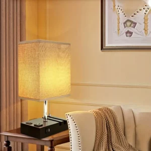 Knob Dimming Decorative Table Lamp Mobile Phone Holder Wireless Charging Bedside Lamp Simple Bedroom Night Light Reading Lamp - Image 2