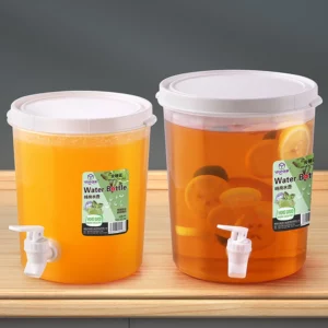 3.5L and 5L Lemonade Stand Juice Jug Cold Water Pitcher with Lid for Iced Juice and Beverage Dispenser - Image 3