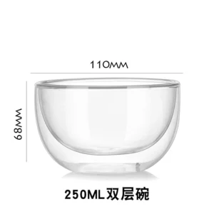 Heat Resistance Double Wall Glass Salad Bowl Insulated Borosilicate Container Tableware Transparent Fruits Noodles Kitchen Cook - Image 6