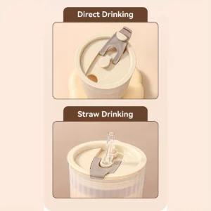 WORTHBUY 650ml Portable Plastic Water Cup Tumbler With Lid Travel Sport Heat-resisting Drinking Bottle Office Milk Coffee Cup - Image 5