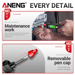 ANENG VD807 One-word Induction Portable 50/60Hz Smart Electric Pen Tester NCV Sensor AC 12-300V Non-contact Wire Detector Tools - Image 6