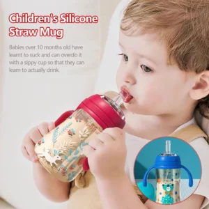 240ml baby sippy cup, PP water cup, heat-resistant, for babies over 10 months Gravity ball design No leakage when inverted - Image 3