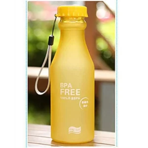500ML Portable Candy Color Scrub Plastic Water Bottle Letter Print Leakproof Outdoor Sports Readily Cup - Image 6