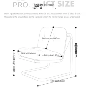 Sofa Small-sized Living Room Bedroom Corduroy Single Sofa Chair Leisure Reading Suspended Design Backrest Chair Couch Furniture - Image 6