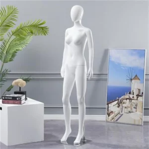 White Plastic Female Body Hand Mannequins, Wedding Decorative, Realist Cloth Model Doll, Maniqui Stainless Chassis, E058, 4Style - Image 3