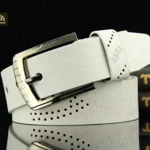 Men's Casual Retro Antique Hollow Belt Men's PU Leather High Quality Classic Belt Alloy Pin Buckle Belt Mens Belt Waist Belt - Image 6