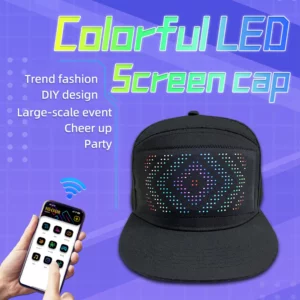 LED Hat Light Display Screen DIY Smart Pixel Matrix Baseball Hat Rechargeable Bluetooth APP Control Hip Hop Street Party Decor - Image 5